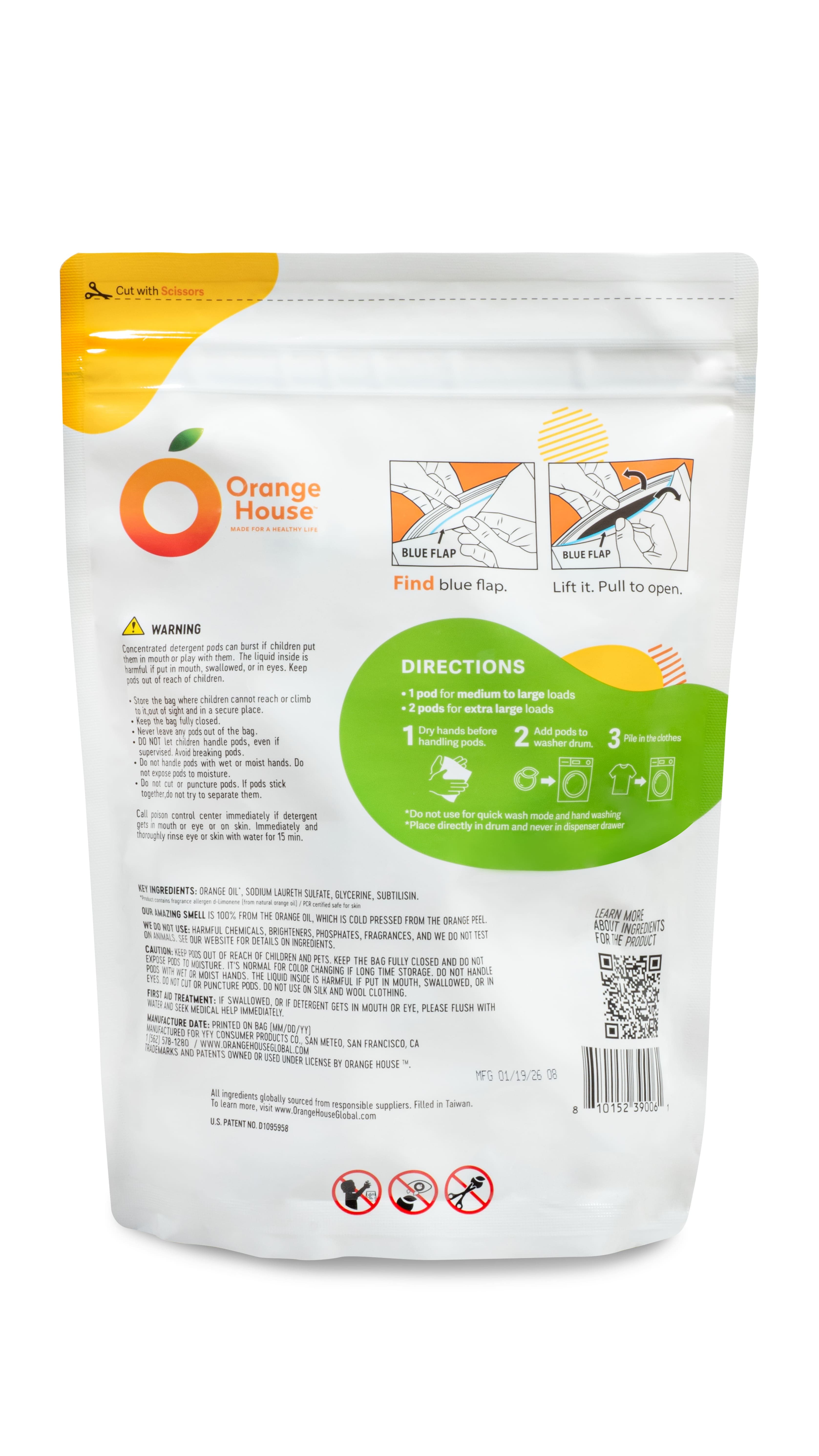 Orange House Eco Laundry Detergent Pods