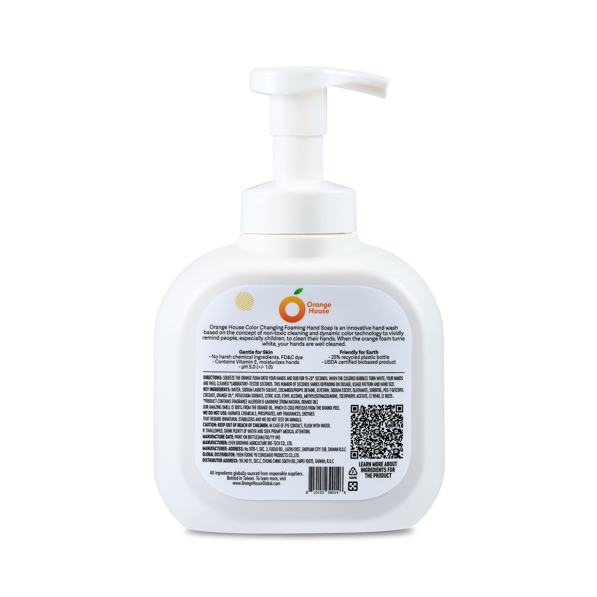 Orange House Color Changing Foaming Hand Soap 11.8 Fl Oz