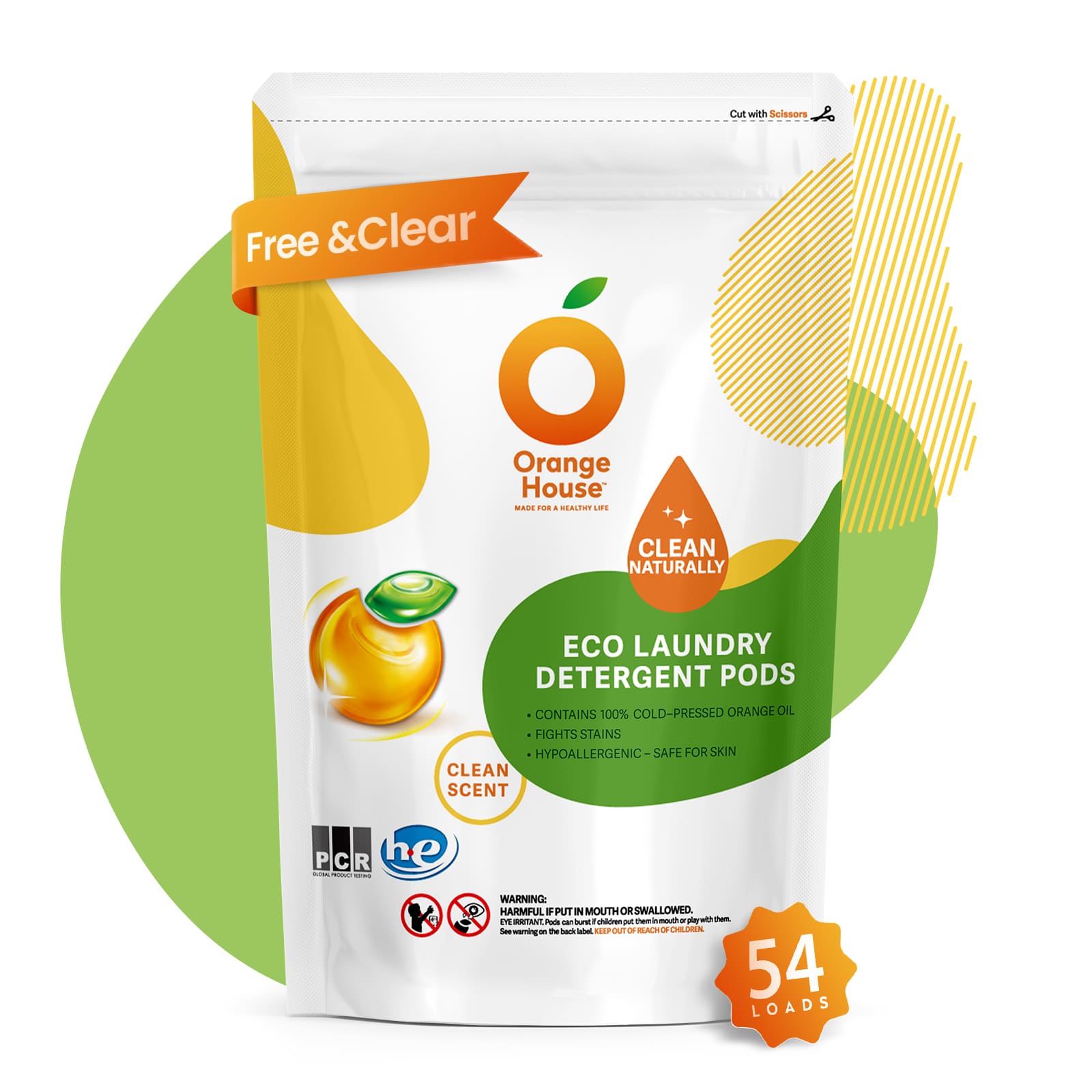 Orange House Eco Laundry Detergent Pods