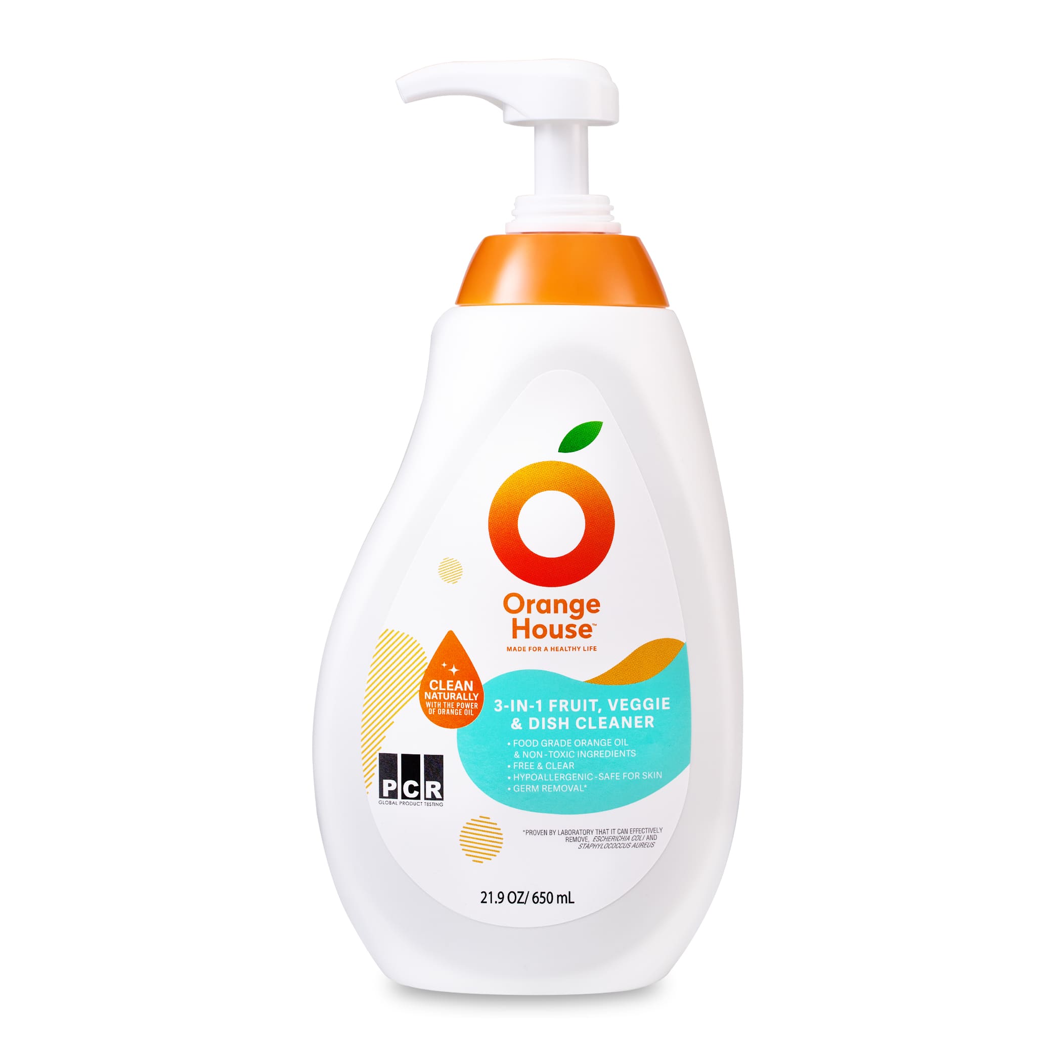 Orange House 3-in-1 Fruit, Veggie and Dish cleaner 21.9 Fl Oz