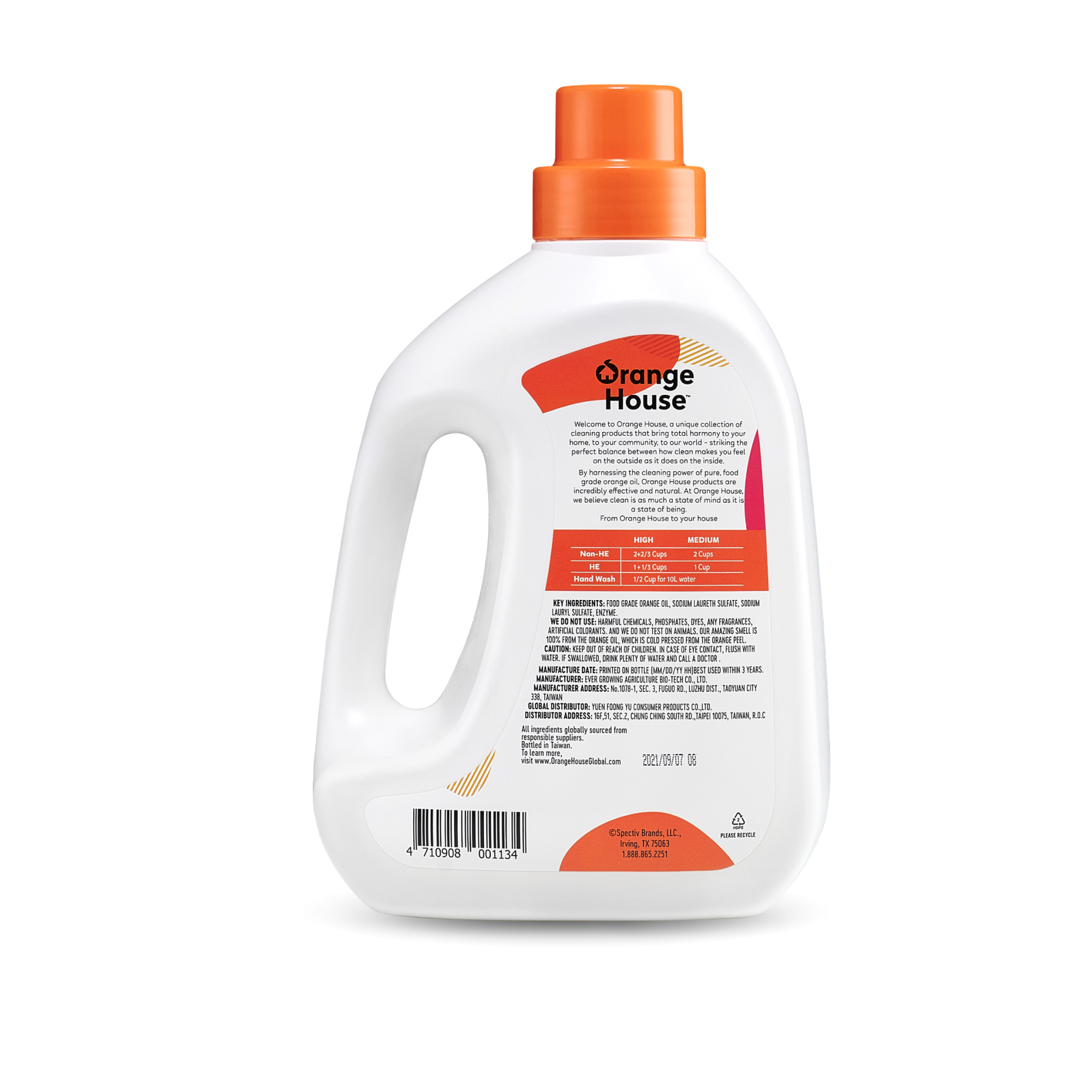 Orange House Antivirus Laundry Detergent 30.43 FL Oz